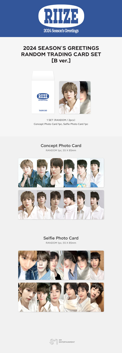 RIIZE - 2024 SEASON'S GREETINGS RANDOM TRADING CARD (B Ver.)