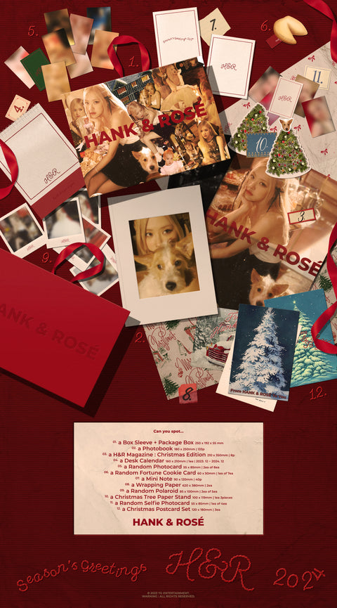 ROSÉ (BLACKPINK) - Season's Greetings: From HANK & ROSÉ To You 2024