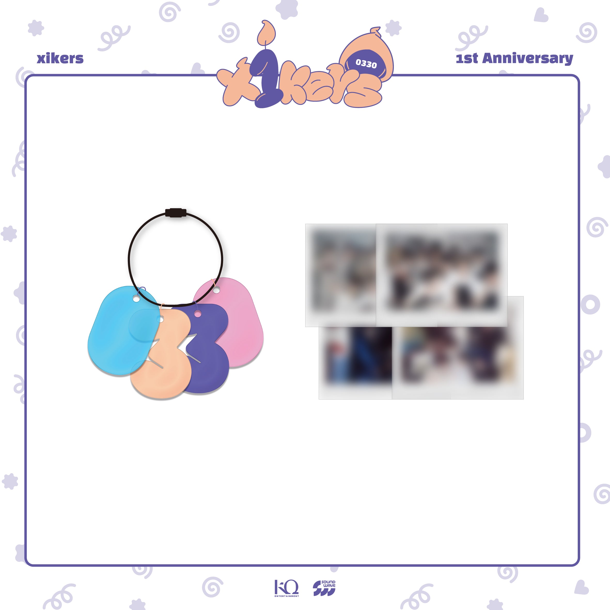 [SFKOREA] xikers - 1st Anniversary OFFICIAL MERCH [x1kers] (0330 ACRYLIC  KEYRING)