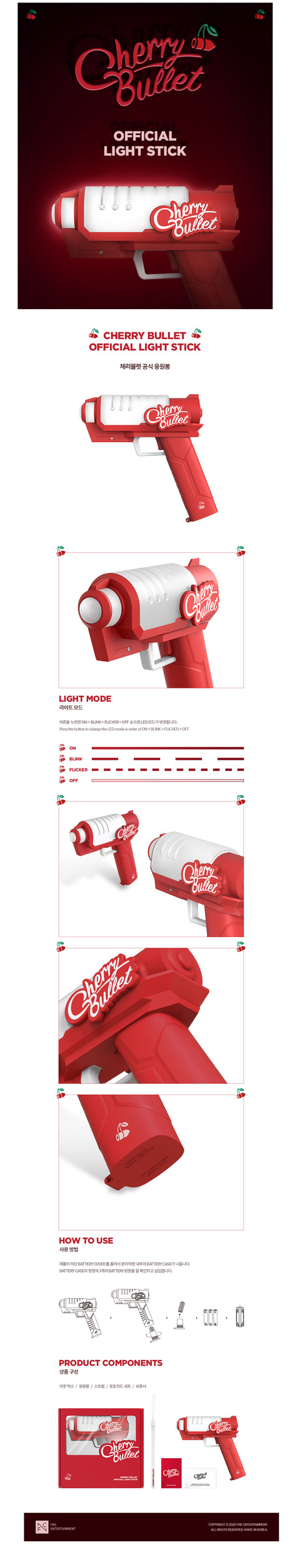 [SFKOREA] Cherry Bullet Official Light Stick