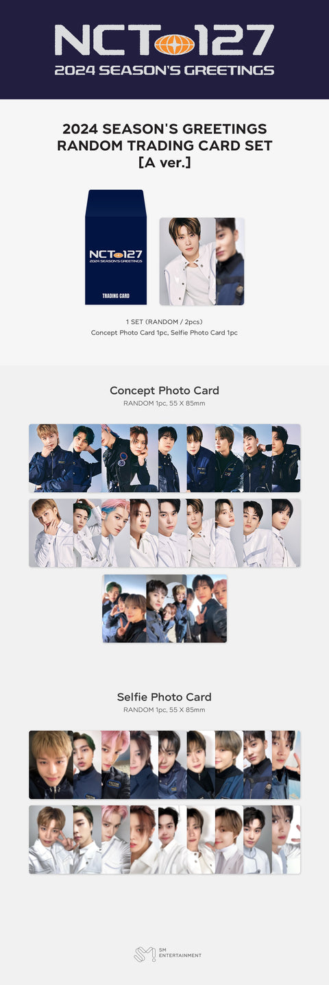 NCT 127 - 2024 SEASON'S GREETINGS RANDOM TRADING CARD (A Ver.)