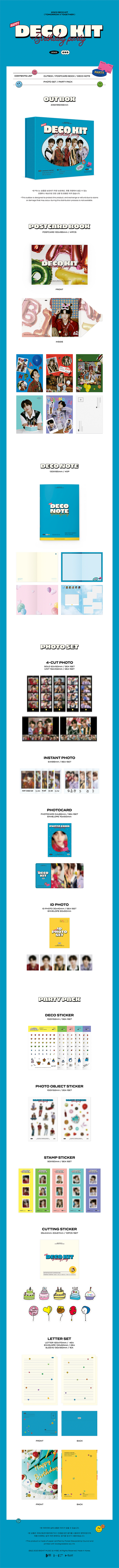 TXT (TOMORROW X TOGETHER - DECO KIT
