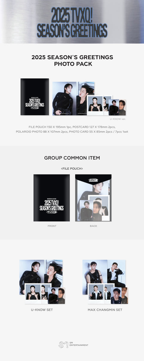 [PRE-ORDER] TVXQ! [2025 SM ARTIST SEASON'S GREETINGS MD] PHOTO PACK