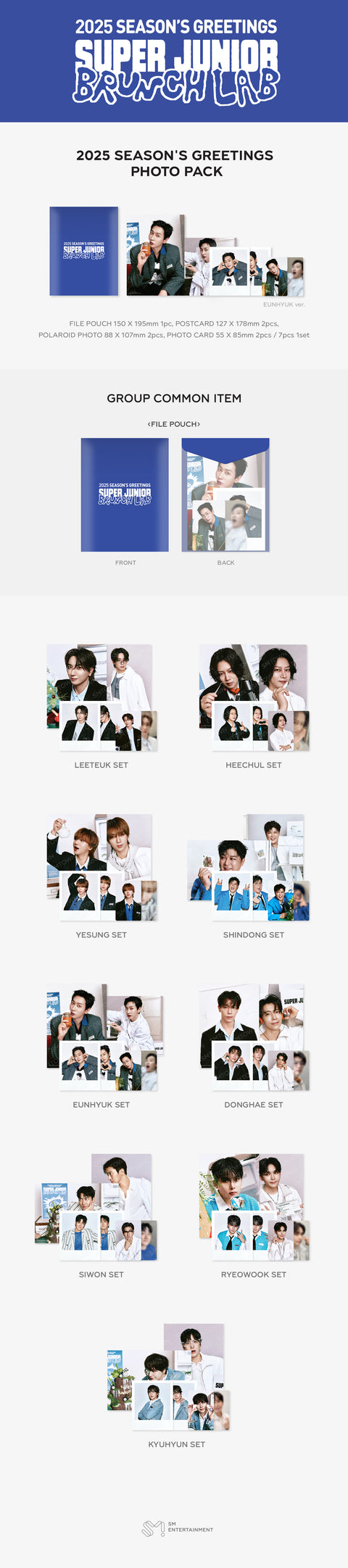 [PRE-ORDER] SUPER JUNIOR [2025 SM ARTIST SEASON'S GREETINGS MD] PHOTO PACK