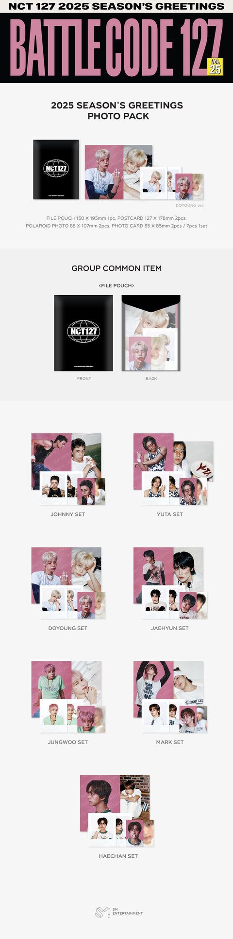 [PRE-ORDER] NCT 127 [2025 SM ARTIST SEASON'S GREETINGS MD] PHOTO PACK