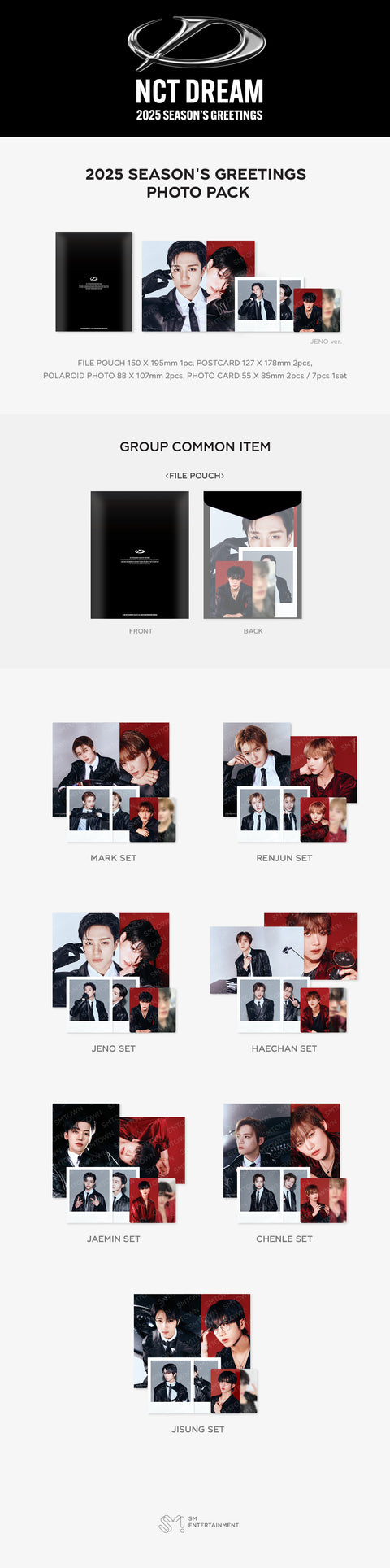 [PRE-ORDER] NCT DREAM [2025 SM ARTIST SEASON'S GREETINGS MD] PHOTO PACK