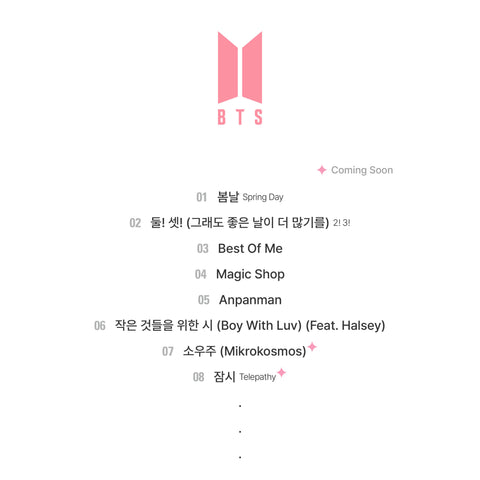 [PRE-ORDER] BTS - THE PIANO SCORE : BTS ‘Boy With Luv (Feat. Halsey)