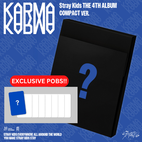 [PRE-ORDER] Stray Kids - 4th Full Album [KARMA] (COMPACT VER.) (+ FANS SHOP P.O.B)