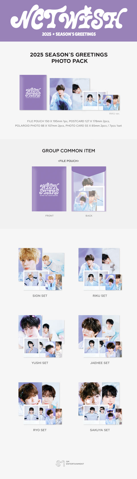 [PRE-ORDER] NCT WISH [2025 SM ARTIST SEASON'S GREETINGS MD] PHOTO PACK