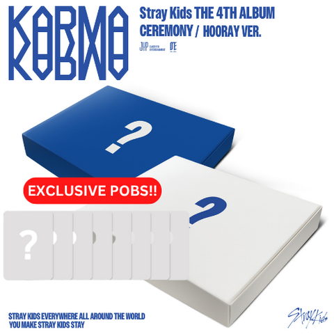 [PRE-ORDER] Stray Kids - 4th Full Album [KARMA] (2 TYPES Random) (+ MUSIC KOREA P.O.B)