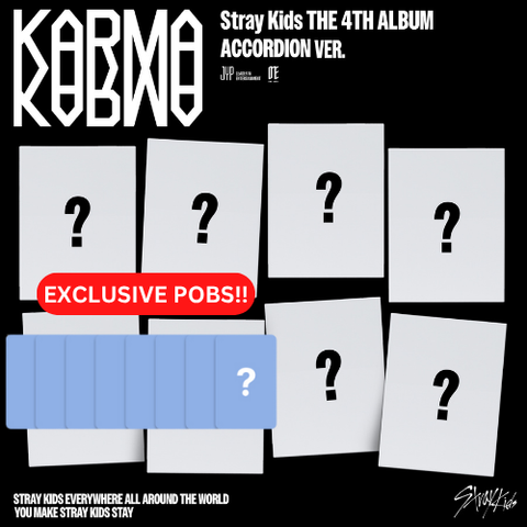 [PRE-ORDER] Stray Kids - 4th Full Album [KARMA] (ACCORDION VER.) (8 TYPES Random) (+ BLUE DREAM MEDIA P.O.B)