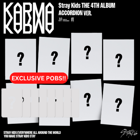 [PRE-ORDER] Stray Kids - 4th Full Album [KARMA] (ACCORDION VER.) (8 TYPES Random) (+ MUSIC KOREA P.O.B)