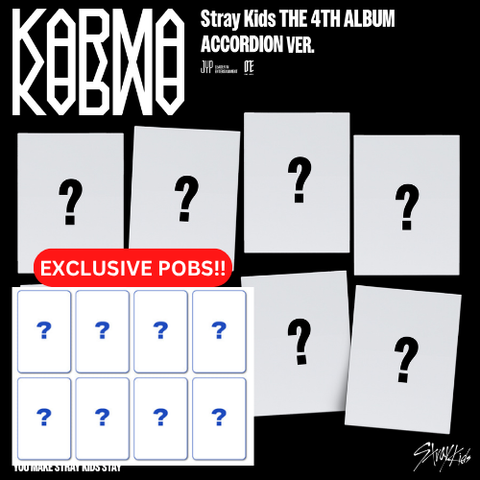 [PRE-ORDER] Stray Kids - 4th Full Album [KARMA] (ACCORDION VER.) (8 TYPES Random) ( + soundwave P.O.B)