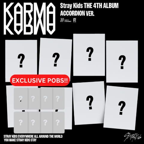 [PRE-ORDER] Stray Kids - 4th Full Album [KARMA] (ACCORDION VER.) (8 TYPES Random) (+ MUSICPLANT P.O.B)