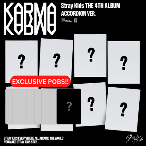 [PRE-ORDER] Stray Kids - 4th Full Album [KARMA] (ACCORDION VER.) (8 TYPES Random) (+ yes24 P.O.B)