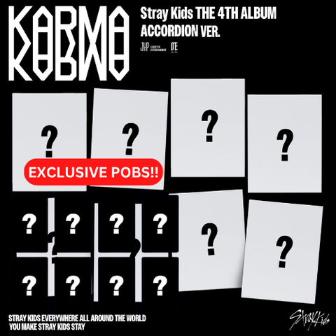 [PRE-ORDER] Stray Kids - 4th Full Album [KARMA] (ACCORDION VER.) (8 TYPES Random) (+ ALADIN P.O.B)