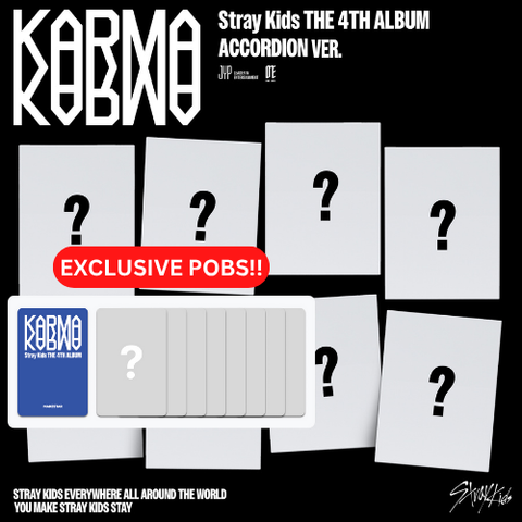 [PRE-ORDER] Stray Kids - 4th Full Album [KARMA] (ACCORDION VER.) (8 TYPES Random) (+ MAKESTAR P.O.B)