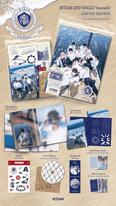 [SFKOREA] &TEAM - JAPAN 2ND SINGLE ALBUM [Aoarashi] (Limited Ver.)