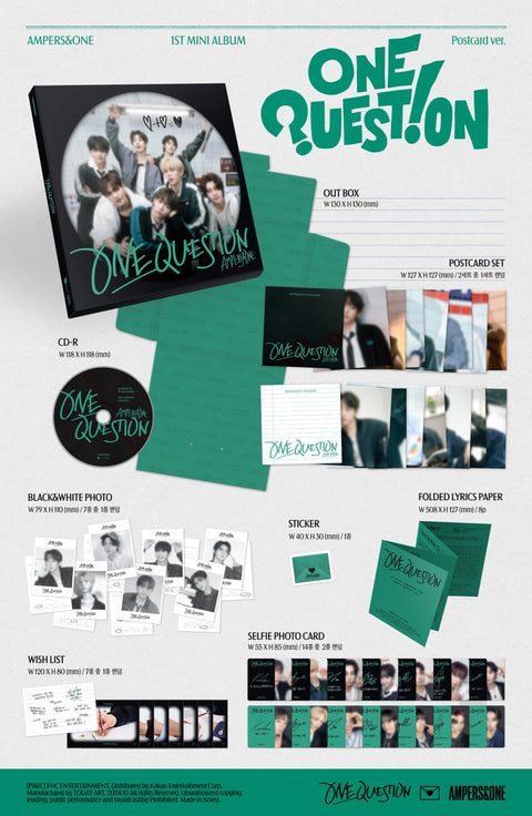 AMPERS&ONE - 1st Mini Album [ONE QUESTION] (Postcard Ver.)