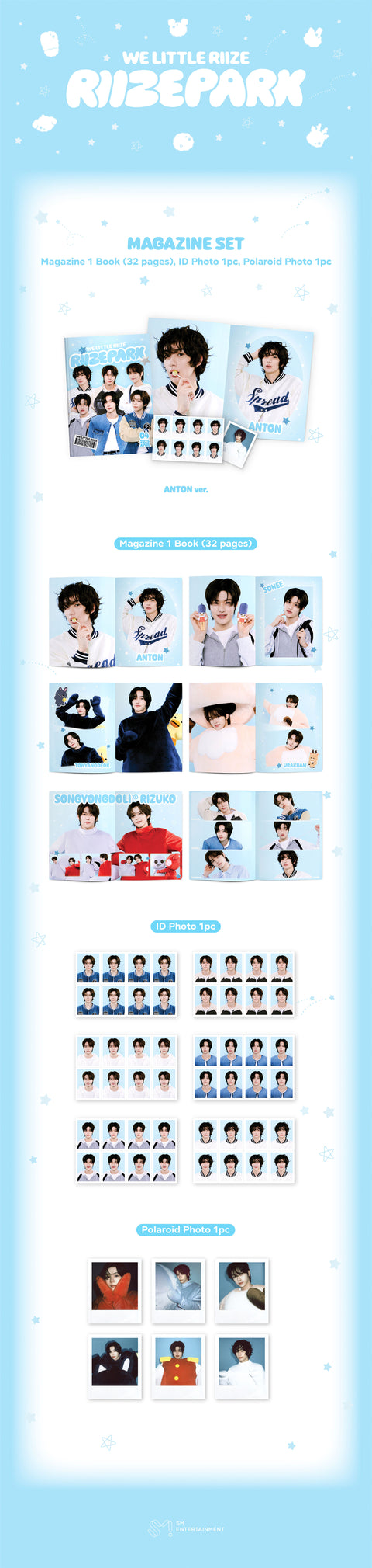 [PRE-ORDER] RIIZE CHARACTER POP-UP 'WE LITTLE RIIZE @RIIZE PARK' MD (MAGAZINE SET)
