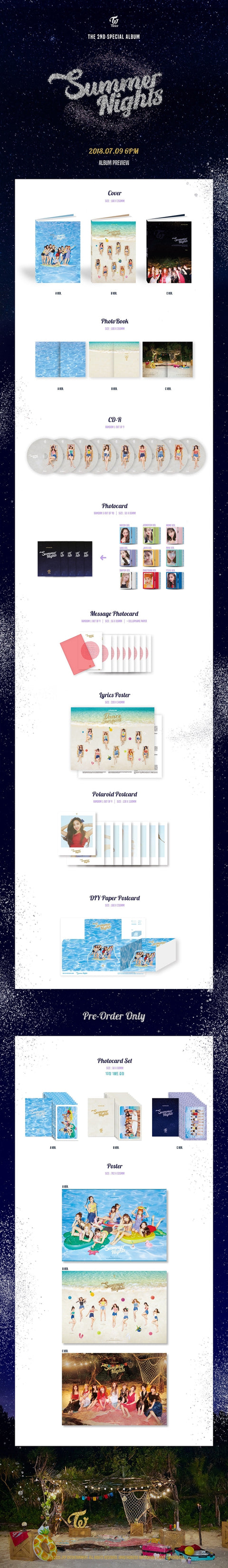 TWICE - 2nd Special Album [Summer Nights] (Random Ver.)