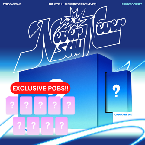 [PRE-ORDER] ZEROBASEONE - THE 1ST FULL ALBUM [NEVER SAY NEVER] (PHOTOBOOK Ver.) (2 TYPES Random) (+ PLUS CHAT P.O.B)