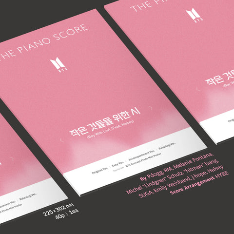 [PRE-ORDER] BTS - THE PIANO SCORE : BTS ‘Boy With Luv (Feat. Halsey)