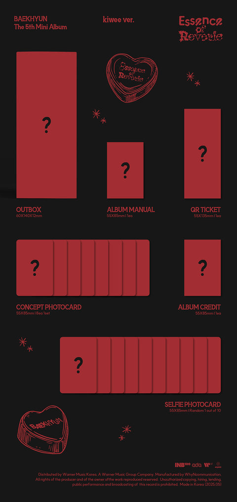 [PRE-ORDER] BAEKHYUN - Essence of Reverie – The 5th Mini Album (Platform Album) (kiwee Ver.) (+MUSICPLANT P.O.B)