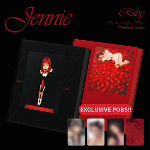 [PRE-ORDER] JENNIE - The 1st Studio Album [Ruby] (Photobook – Jane Version) (+MAKESTAR P.O.B)