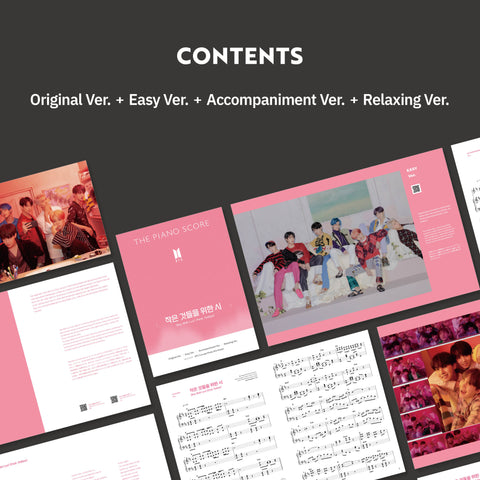 [PRE-ORDER] BTS - THE PIANO SCORE : BTS ‘Boy With Luv (Feat. Halsey)