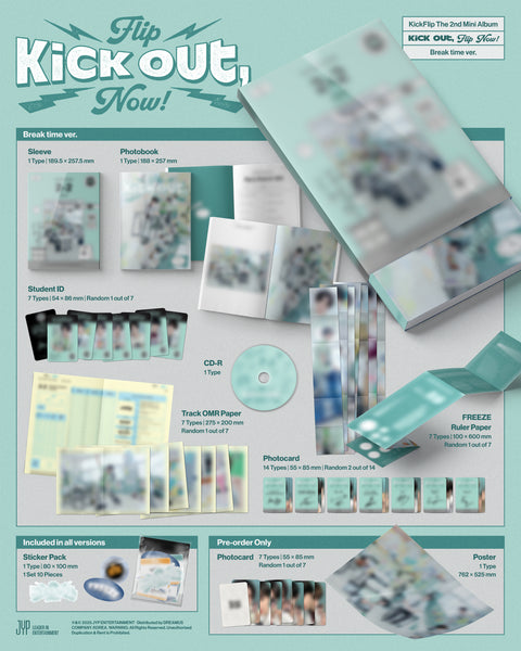 [PRE-ORDER] KickFlip - 2nd mini album [Kick Out, Flip Now!] (Photobook Ver.) (+applemusic P.O.B)