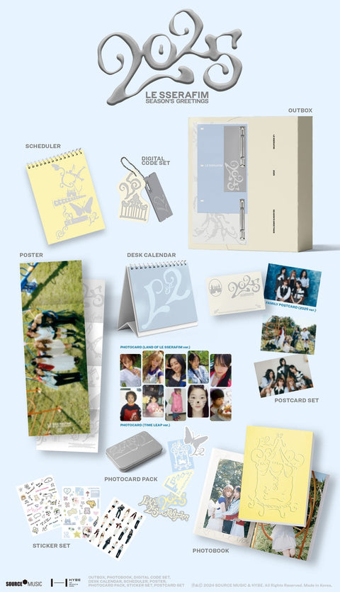 [PRE-ORDER] LE SSERAFIM - LE SSERAFIM 2025 SEASON'S  GREETINGS (+Musicplant P.O.B)