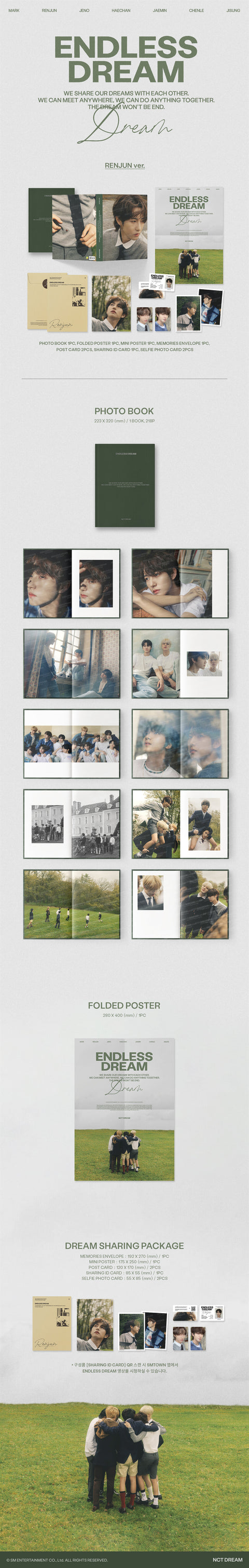 [PRE-ORDER] NCT DREAM - NCT DREAM PHOTOBOOK [ENDLESS DREAM] (RENJUN Ver.)