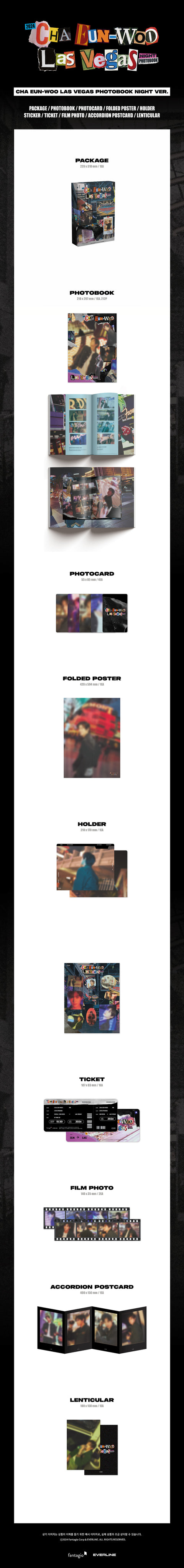 [PRE-ORDER] CHA EUN-WOO (ASTRO) - Photobook [2024 CHA EUN-WOO LAS VEGAS PHOTOBOOK] (NIGHT Ver.)