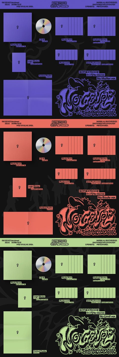 [PRE-ORDER] BOYNEXTDOOR - 4th EP [No Genre] (+muvve Video Call P.O.B)