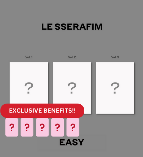 LE SSERAFIM - 3RD MINI ALBUM [EASY] (with Makestar Exclusive Benefits)