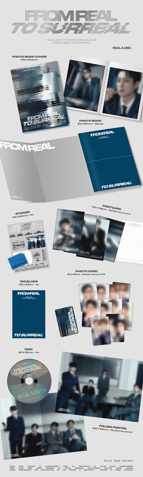 [PRE-ORDER] HIGHLIGHT - 6th mini album [From Real to Surreal] (Photo Book Ver.)