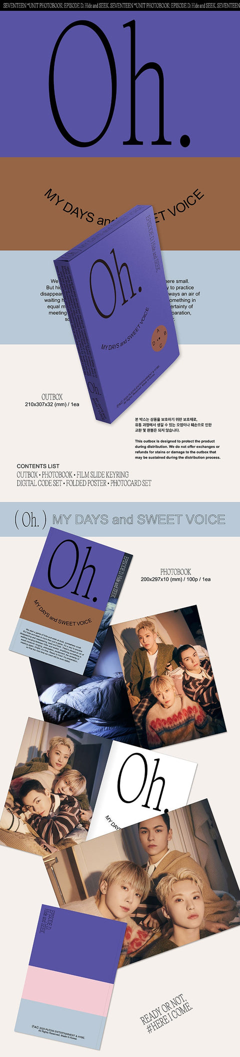 [SFKOREA] SEVENTEEN UNIT PHOTOBOOK EPISODE D (+ MUSICPLANT P.O.B)