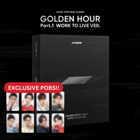 [PRE-ORDER] ATEEZ - 10TH MINI ALBUM [GOLDEN HOUR : Part.1] (WORK TO LIVE Ver.) (+applemusic P.O.B)