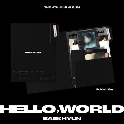 [SFKOREA] BAEKHYUN - 4TH MINI ALBUM [Hello, World] (Folder Ver.)