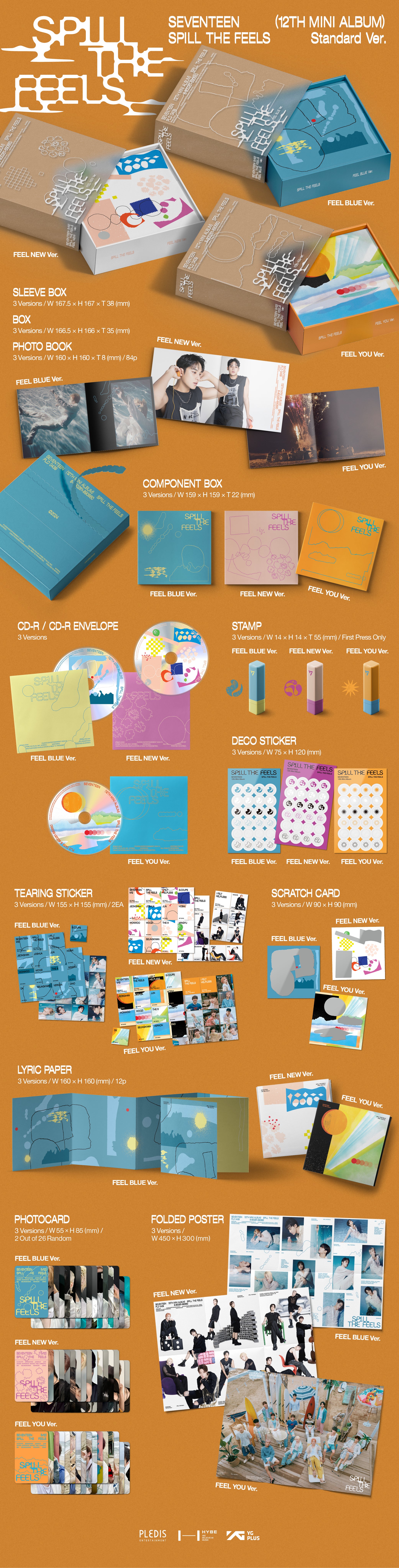 SFKOREA] SEVENTEEN - 12th Mini Album [SPILL THE FEELS] (+