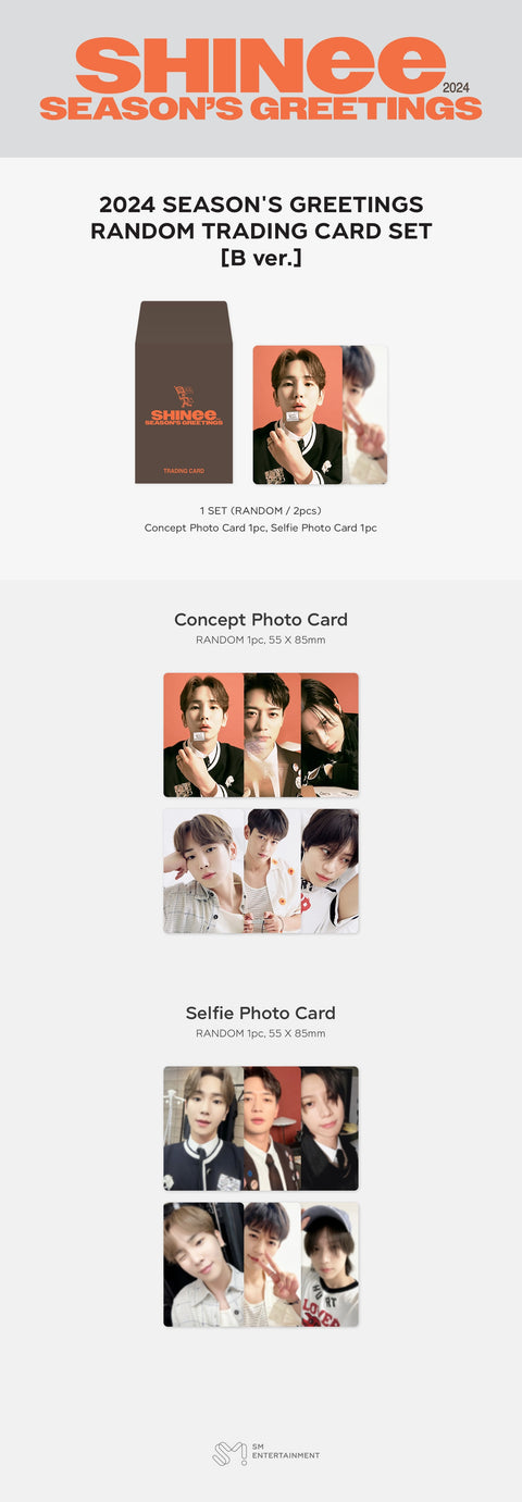 [SFKOREA] SHINee - 2024 SEASON'S GREETINGS RANDOM TRADING CARD (B Ver.)