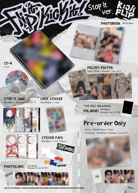 [PRE-ORDER] KickFlip - 1st mini album [Flip it, Kick it!] (Standard ver.) (+JYPSHOP P.O.B)