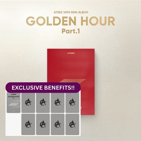 ATEEZ - 10TH MINI ALBUM [GOLDEN HOUR : Part.1] (POCA Ver.)(With Makestar_Wolf exclusive benefits)