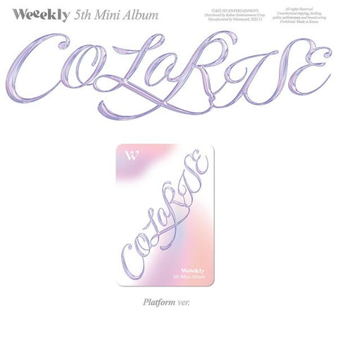 [SFKOREA] Weeekly - 5th Mini Album [ColoRise] (Platform Ver.)