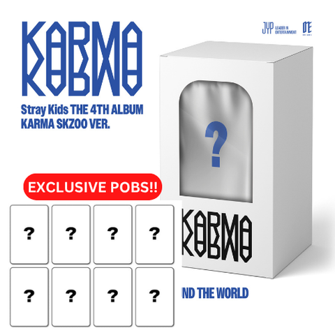 [PRE-ORDER] Stray Kids - 4th Full Album [KARMA] (SKZOO VER.) (8 TYPES Random) (+ soundwave P.O.B)
