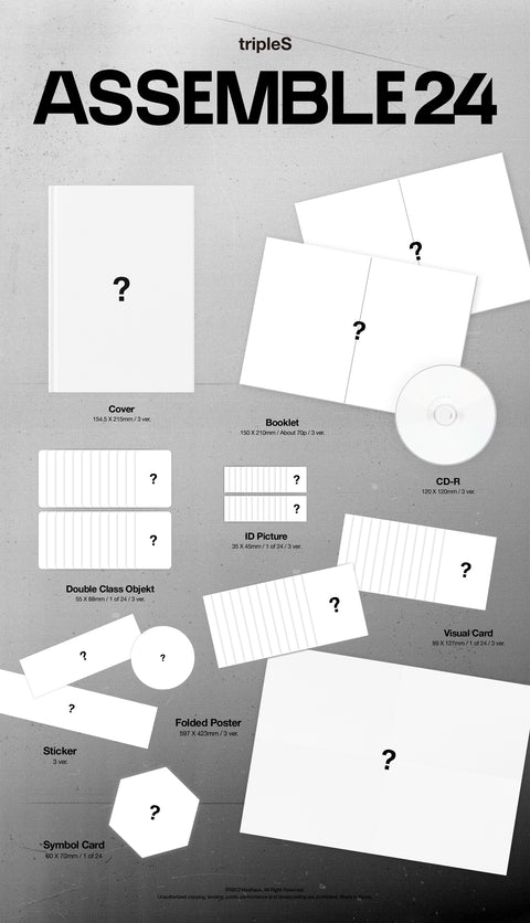 tripleS - 1ST FULL ALBUM [ASSEMBLE24] (with Applemusic Lucky Draw Benefits)