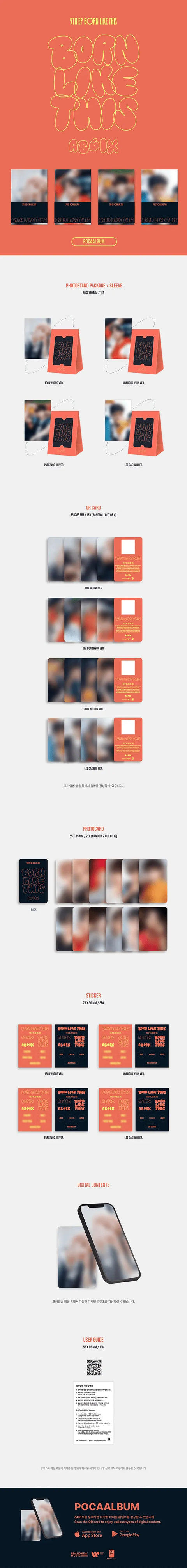 [PRE-ORDER] AB6IX - 9th Mini Album [BORN LIKE THIS] (POCA Ver.)