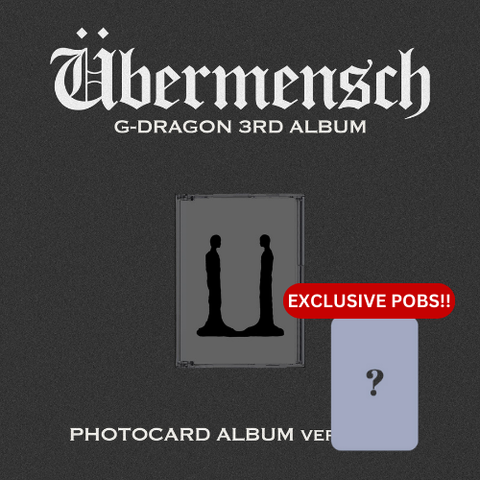 [PRE-ORDER] G-DRAGON - 3rd mini album [Übermensch] (PHOTOCARD ALBUM ver.)(+APPLEMUSIC P.O.B)