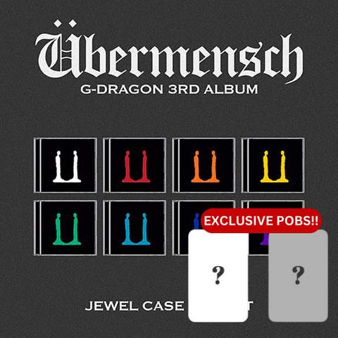 [PRE-ORDER] G-DRAGON - 3rd mini album [Übermensch] (JEWEL ver.)(+APPLEMUSIC P.O.B)